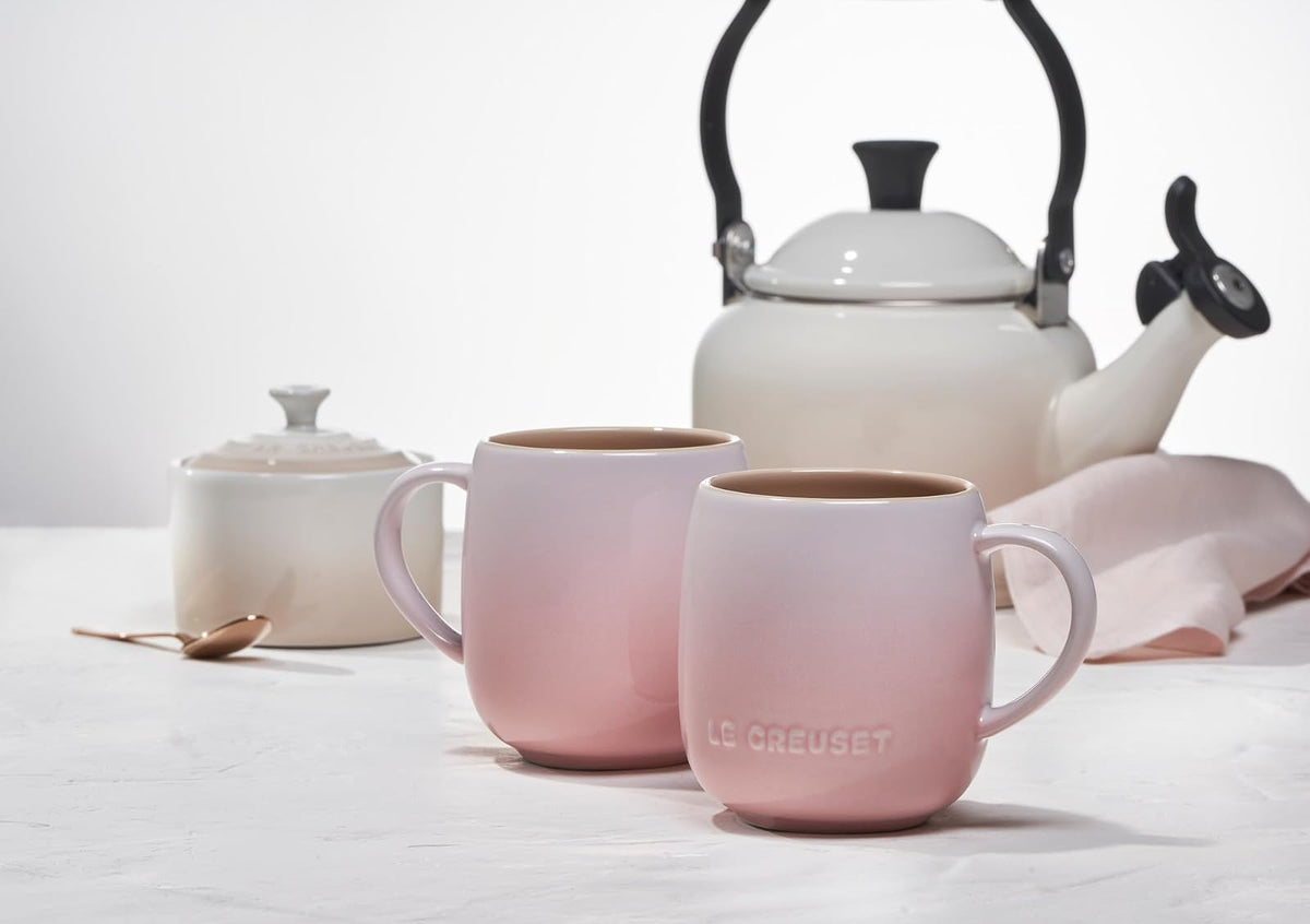 Le Creuset - Juego de 4 tazas de gres, 13 onzas cada una, Artichaut