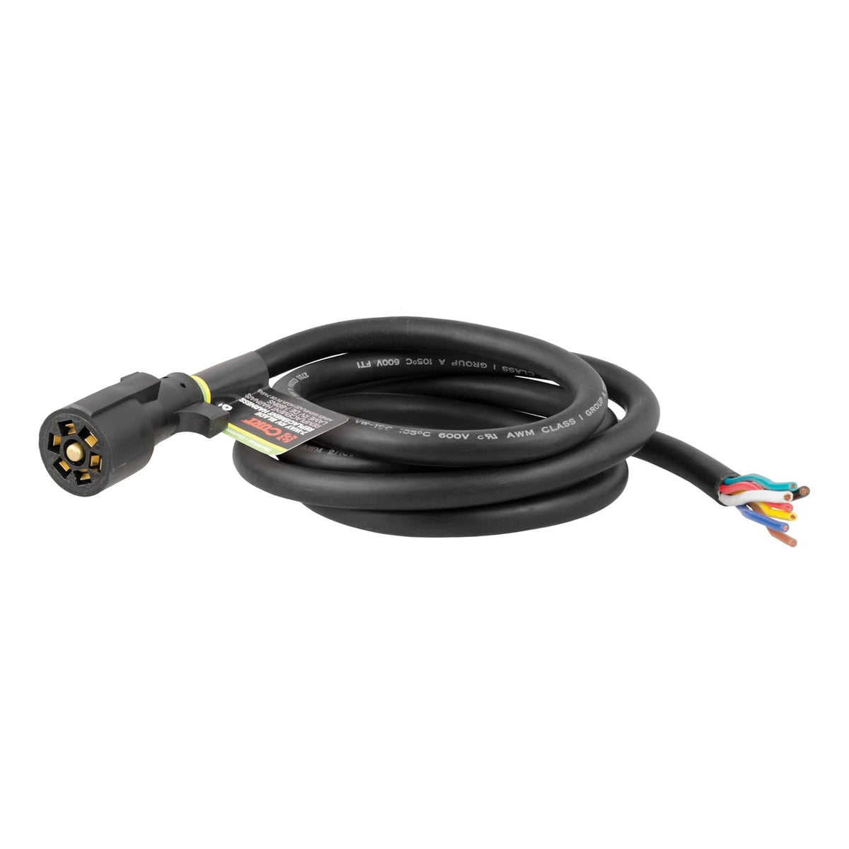 Curt Enchufe de Cableado para Remolque de 7 Pines RV Blade 56622, 2.44 m