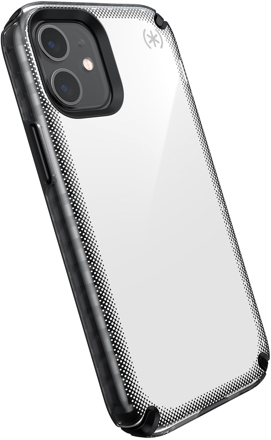 Speck Products Presidio2 Armor Cloud OPhone 12 Mini, Transparente/Negro/Blanco Caliente/Negro/Negro