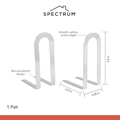 Spectrum Diversified Elements - Sujetalibros, Cromado, Pequeño, 1