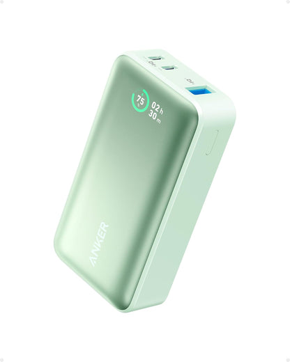 Anker Power Bank, Cargador portátil con Salida máxima PD de 30 W (PowerCore 30 W), batería de 10,000 mAh para iPhone Series, iPad Pro y Más(Green)