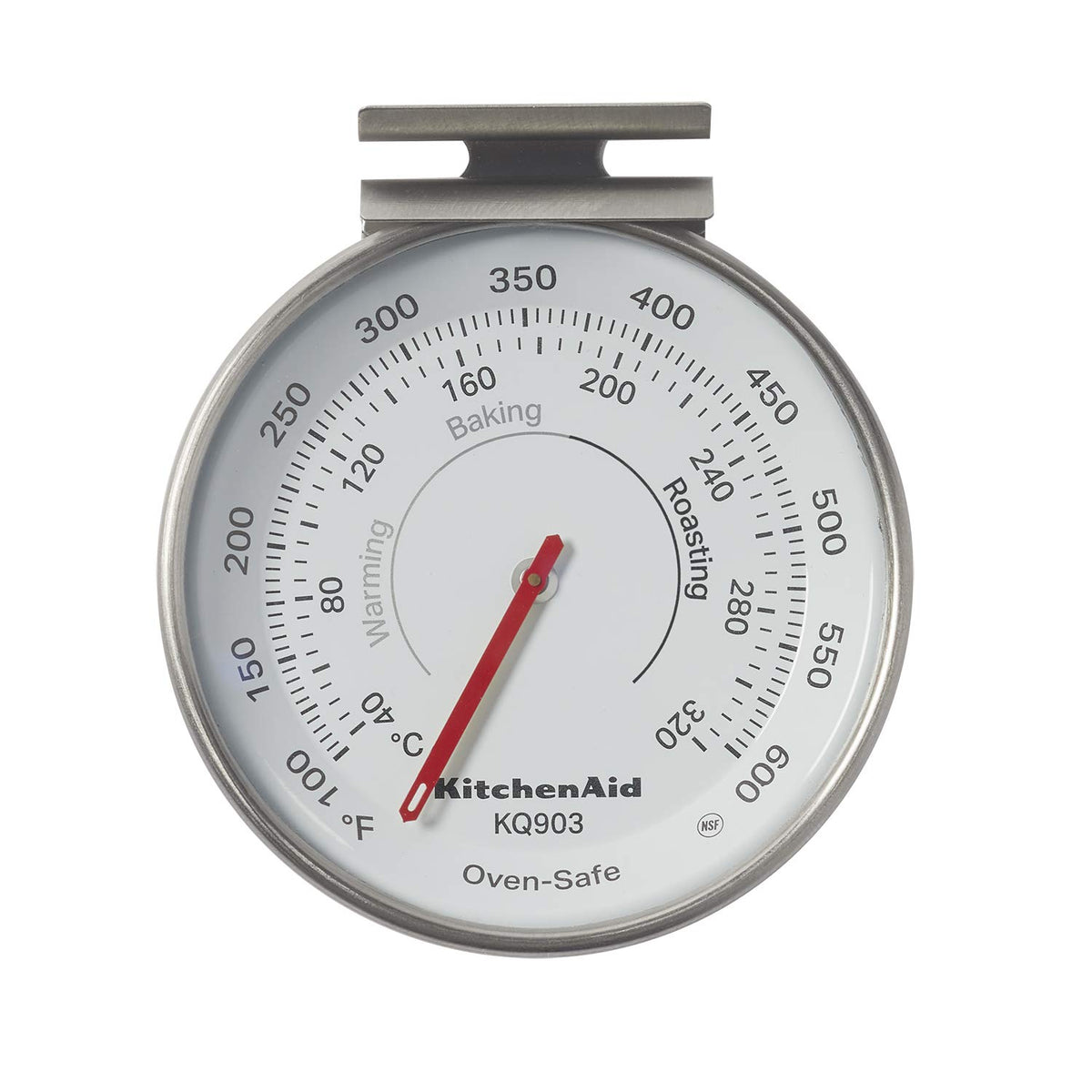 KitchenAid Termómetro para Carne y Horno, Acero Inoxidable - Termómetro para horno - Acero inoxidable