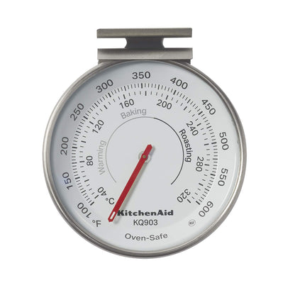 KitchenAid Termómetro para Carne y Horno, Acero Inoxidable - Termómetro para horno - Acero inoxidable