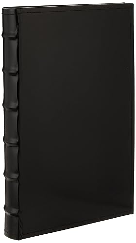Álbumes de fotos de Pioneer Álbum de fotos europeo de cuero de 300 bolsillos para impresiones de 4 por 6 pulgadas, negro