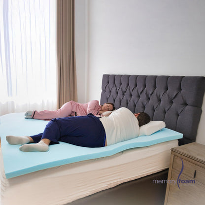 Memory Foam | Colchoneta Fresca Matrimonial – Coloca sobre el Colchón – 100%