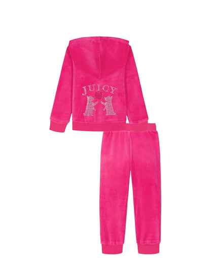 Juicy Couture 2 Pc Velour Pant Set Conjunto de pantalón Niñas