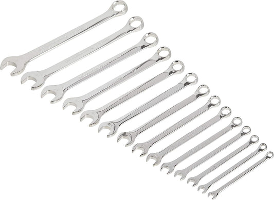 GearWrench 81925 Set Métrico de 14 Piezas de Llaves Mixtas Fijas con Acabado Completamente Pulido