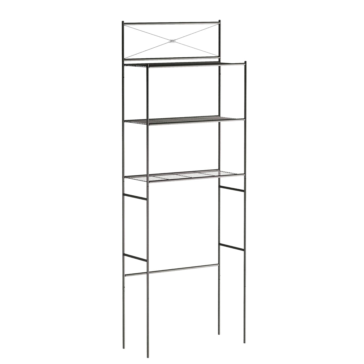 Zenna Home E2523HB Mueble Organizador para Baño, Estilo Cruzado, Acabado Color Bronce Satinado