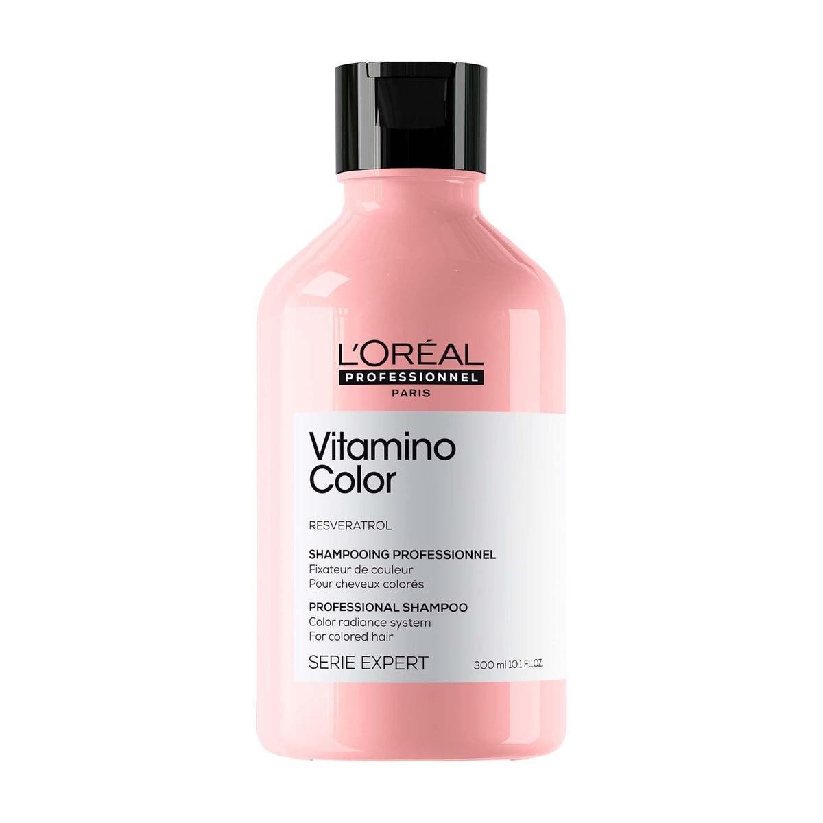 L'Oréal Professionnel Vitamino Color Shampoo Protector 300ml | Para cabello teñido. Protege y preserva el color hasta por 8 semanas evitando el deslave, con resveratrol.