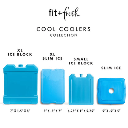 Cool Coolers by Fit + Fresh, bloque de hielo para congelador XL, paquete de hielo grande y potente, perfecto para enfriador aislado, bolsa de playa, enfriador de mochila y más, 1 paquete, azul