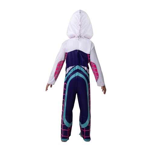 MARVEL Toddler Ghost Spider Costume, Girls Spider-Man and His Amazing Friends Gwen Stacy Kids Costume 3T/4T