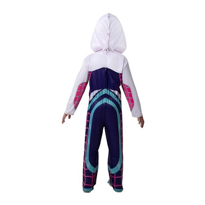 MARVEL Toddler Ghost Spider Costume, Girls Spider-Man and His Amazing Friends Gwen Stacy Kids Costume 3T/4T