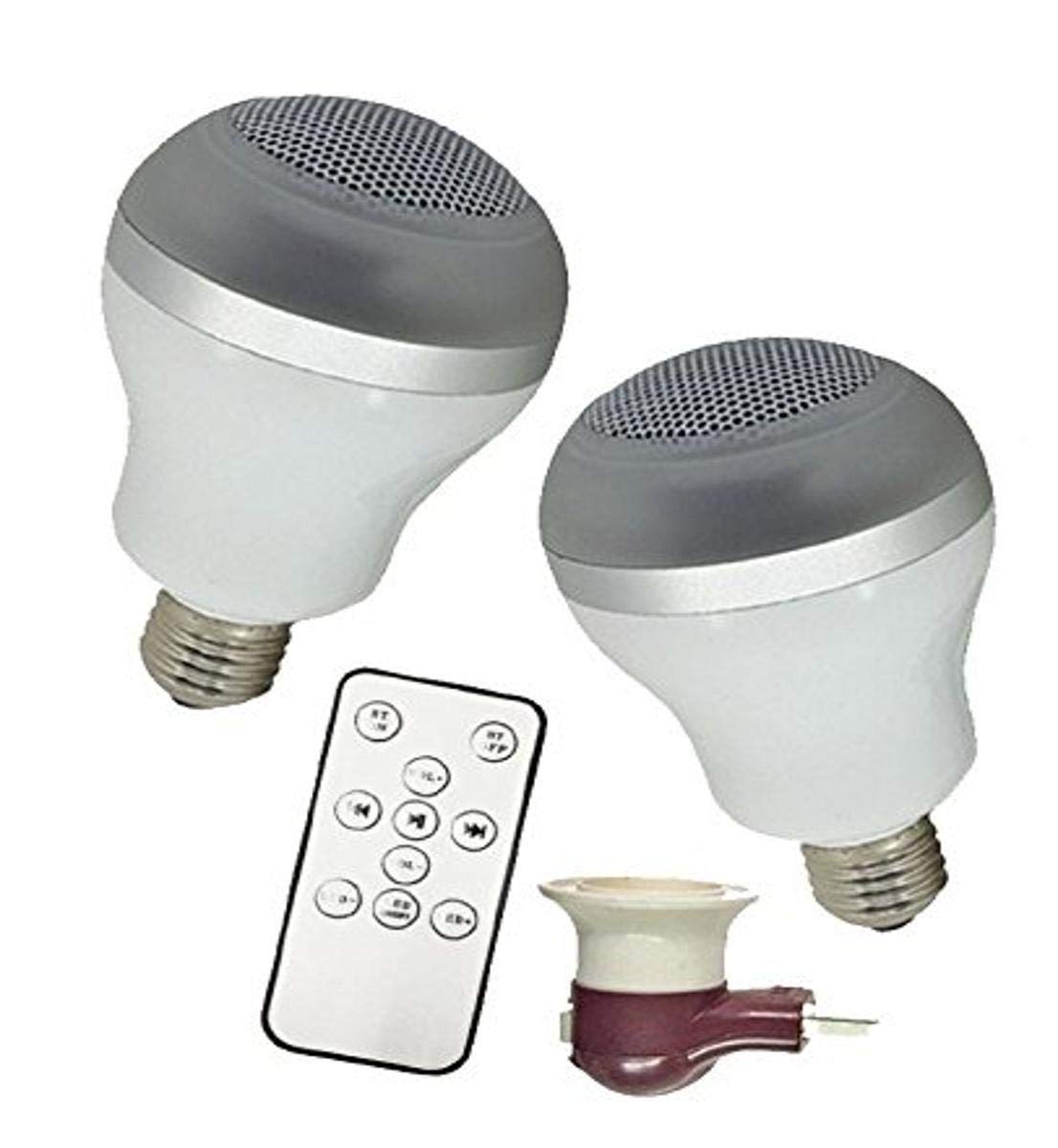 Diamond Group H11002 Bombilla LED Estéreo con Altavoz Bluetooth, Blanco Brillante
