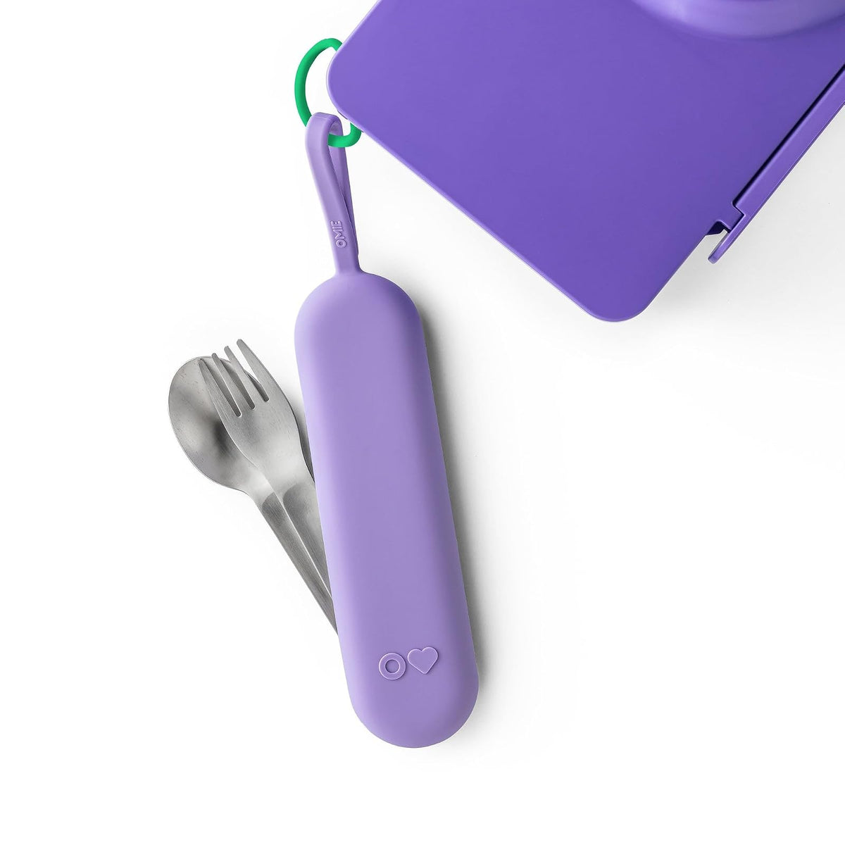 Omielife OmieBox UP Pod & Utensil Set Violet
