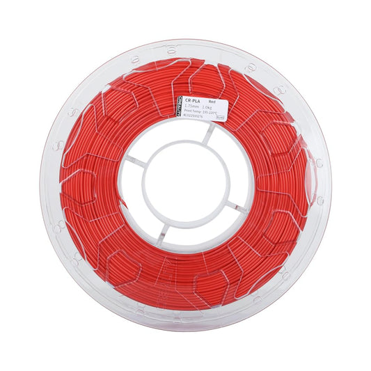 Creality CR Filamento PLA 1,75 mm 1kg para Impresora 3D, Tenacidad Mejorada sin Deformación, Precisión Dimensional ±0,03 mm, Apto para Impresora 3D FDM, Rojo