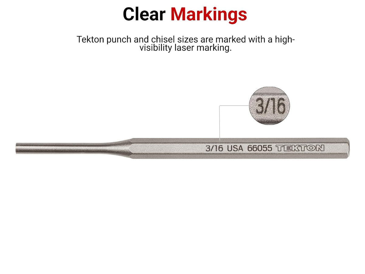 TEKTON 66062 - Punzón de rollo de 5/64 pulgadas | Fabricado en Estados Unidos