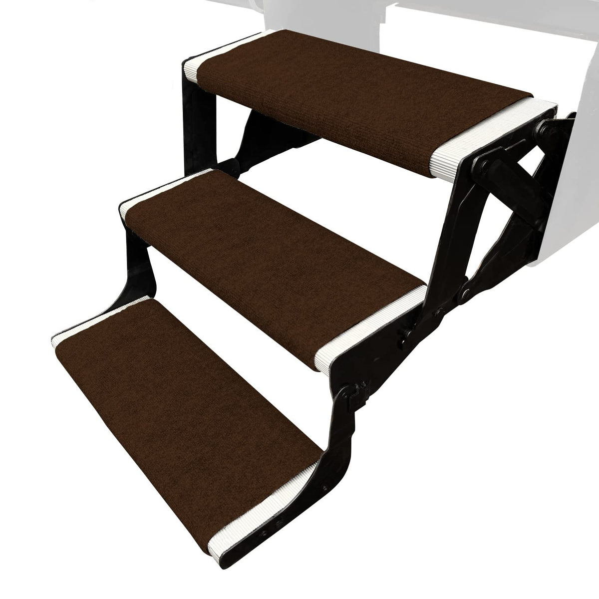 Prest-O-Fit Paquete de 3 alfombras 2-4066 Outrigger RV Step Alfombra café Chocolate 18 Pulgadas Ancho