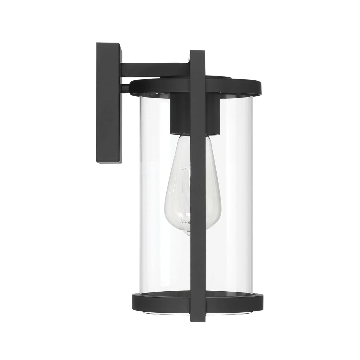 Hunter Fan, Colgante de pared Astwood Negro Mate para Exterior 1 Luz 12 pulgadas