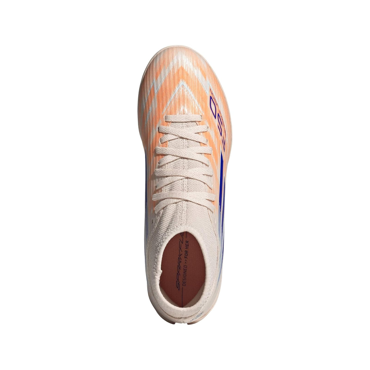 adidas F50 Sparkfusion Club Tacos de Futbol para Mujer, Color Naranja de Adulto