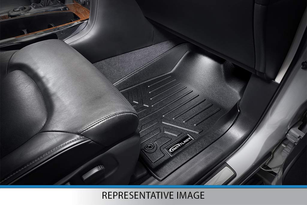 MAX LINER Juego de Alfombrillas de 2 Filas de Ajuste Personalizado para Honda Ridgeline 2017-2025, Negro, A0240/B0240