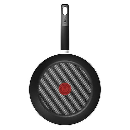 Sartén de 26 cm T-Fal Everyday Titanium Negro con Antiadherente Easy Plus con Thermo-Señal, B5750582