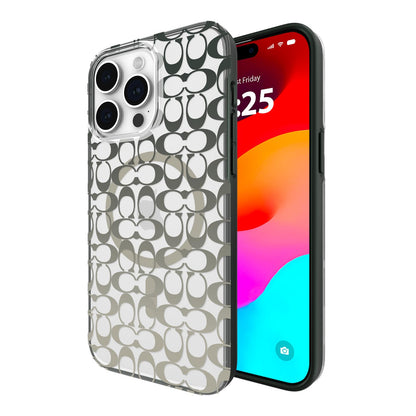 Coach - Funda para iPhone 15 Pro MAX, Compatible con MagSafe - Signature Ombre Deep Forest