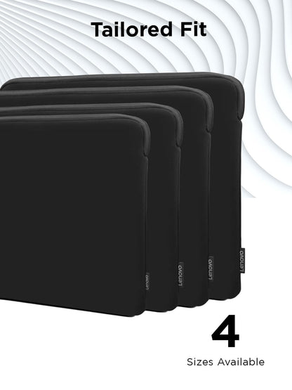 Lenovo Basic - Funda para portátil de 11 Pulgadas, Compatible con MacBook Air/Pro, Material de Neopreno, Forro Polar Suave, Apertura Superior con Cierre, Color Negro