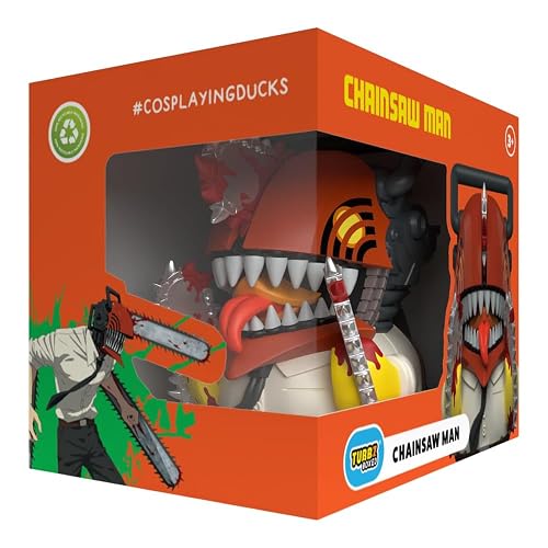 TUBBZ: Chainsaw Man - Denji Devil Hunter - Juguete Coleccionable de Pato de | Producto oficial - Figura de vinilo en caja, ninja de hoja oculta, regalo de fan de anime, decoración de exhibición y pato