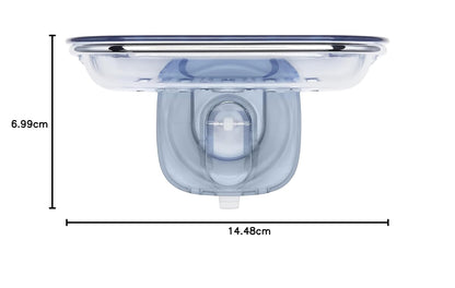 OXO Good Grips Gancho Resistente para regadera, Jabonera de succión, Transparente, 1, 1