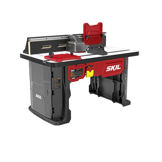 SKIL SRT1039 - Mesa de enrutador portátil con almacenamiento de brocas integrado de doble cara