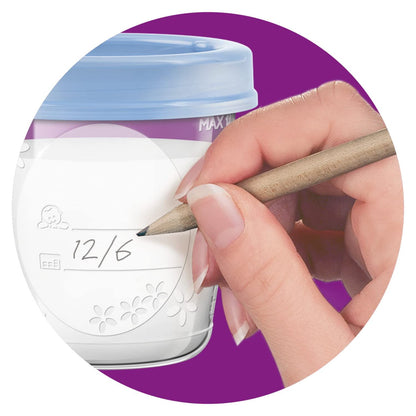 Philips Avent Vasos Almacenamiento para Leche Materna │Almacena, Congela y Conserva│180 ml•5 pzs │SCF619/06