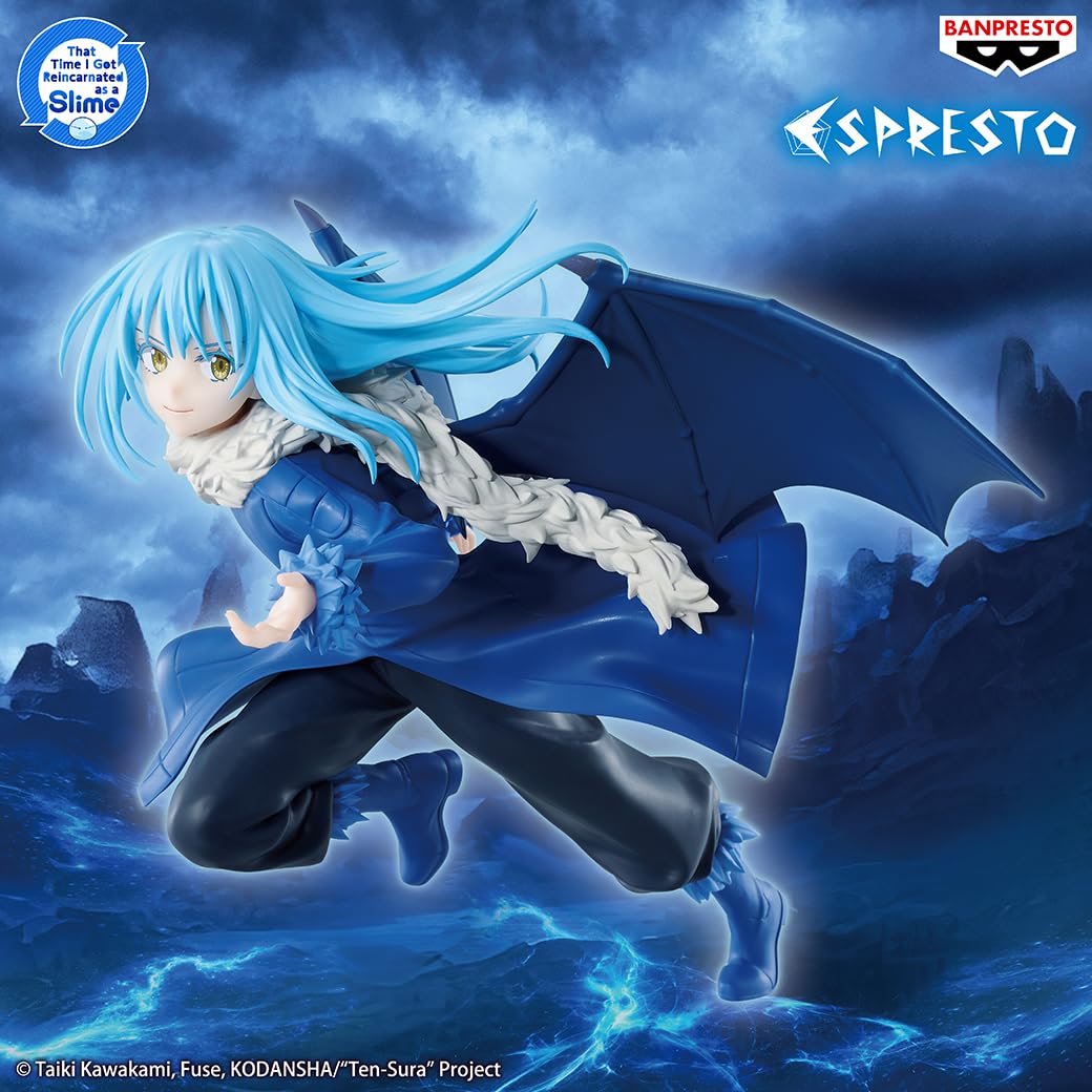 Banpresto That Time I Got Reincarnated as a Slime Tempestad Rimuru Espresto | Majestic Wings, Figura, 6.7 pulgadas, Licencia oficial Bandai Namco