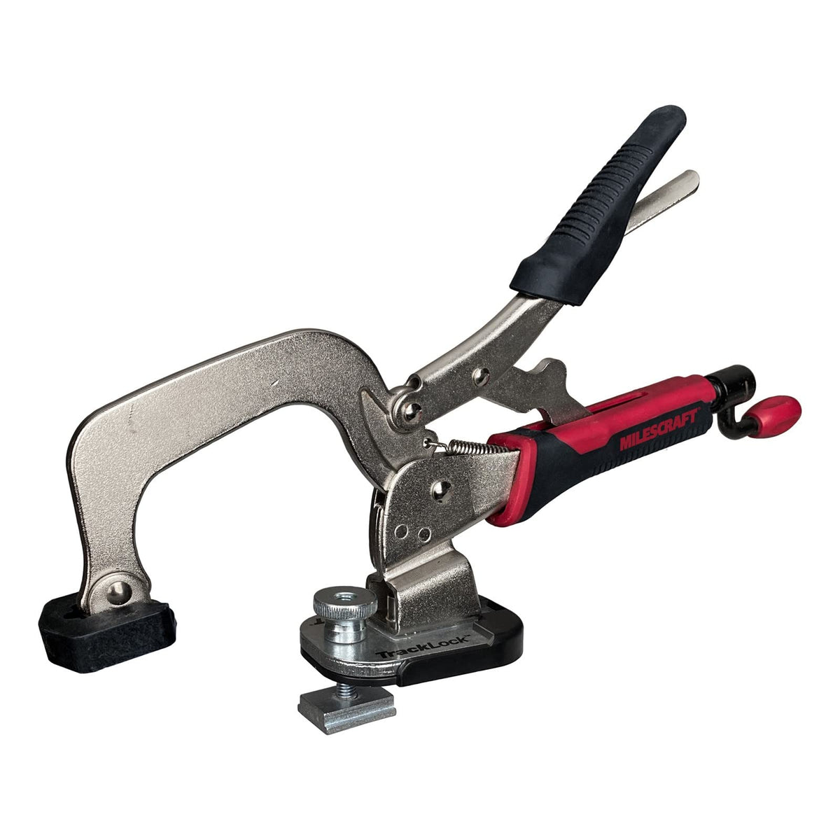 Milescraft Track Master Sistema de Sujeción de Track 4023 | Contiene base de sujeción con conectores 1/4in-20, 13x20 mm, 23x30 mm, 30x35 mm, adáptase a cualquier pista T