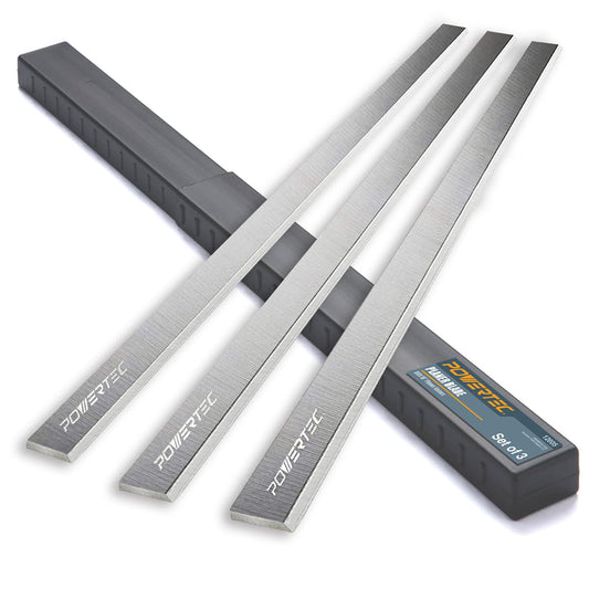 POWERTEC Cuchillas cepilladoras de 15 pulgadas para Delta DC-380, 22-677, 22-680, 22-780X, 22-785X, 22-790X, 22-795X, repuesto para cuchillos cepilladores 22-677, juego de 3 (128050)