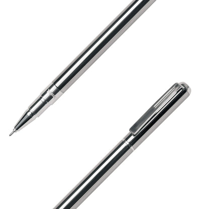 Bolígrafo Pentel Elegante y Ligero Tinta EnerGel Cuerpo Metálico Plata Estuche 1 Pieza-BL625A-A-EST