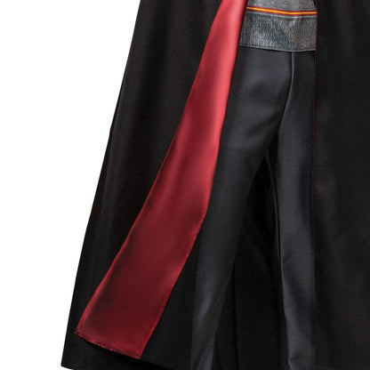 Disfraz de Harry Potter de lujo para niños, bata y overol con capucha, talla M (7-8), negro y rojo (107529K)