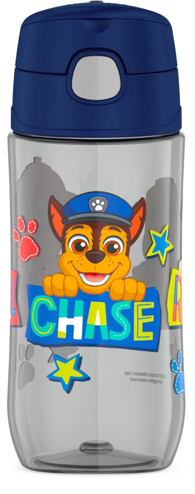 THERMOS FUNTAINER Botella de hidratación de plástico de 16 onzas con boquilla, Patrulla Canina