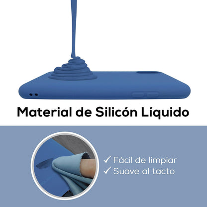 Molan Cano Funda Case de Silicon Suave Protector Acabado Mate para Samsung Galaxy S20 Fe (Azul)