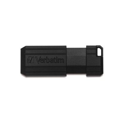 Verbatim Pinstripe Memoria USB 2.0 de 16 GB, Diseño Retráctil sin Tapa.