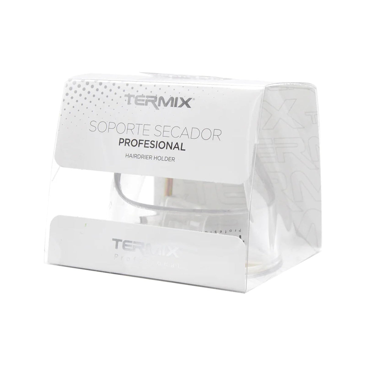 Termix - Soporte para Secador de Pelo Transparente | Material Resistente a los Golpes | Colocación Horizontal o Vertical | Soporte Práctico para Tener el Secador a Mano | Unisex