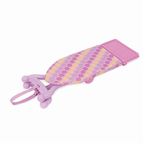 Battat Best Pressed, Set de Plancha con Tabla de Planchar Plegable | Set de 3 con plancha, tabla y funda; luz y sonido de vapor; juego de imitación del hogar; 2 años y +
