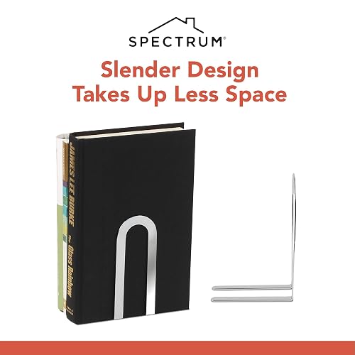 Spectrum Diversified Elements - Sujetalibros, Cromado, Pequeño, 1
