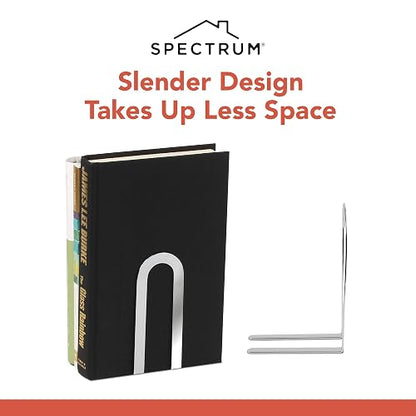 Spectrum Diversified Elements - Sujetalibros, Cromado, Pequeño, 1