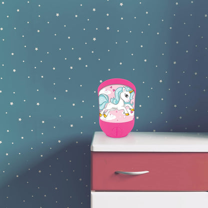 Lexibook Luz nocturna de unicornio para la habitación de los niños, luz suave, funciona con pilas, NLJ20UNI