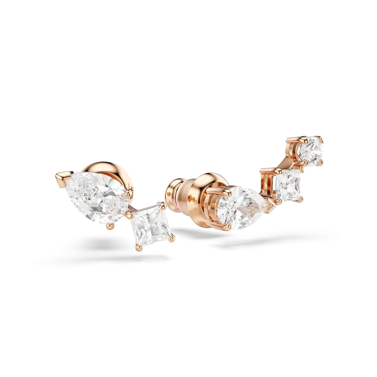 SWAROVSKI Collar y Pendientes para Mujer de Corte Cuadrado colección de Joyas de Cristal