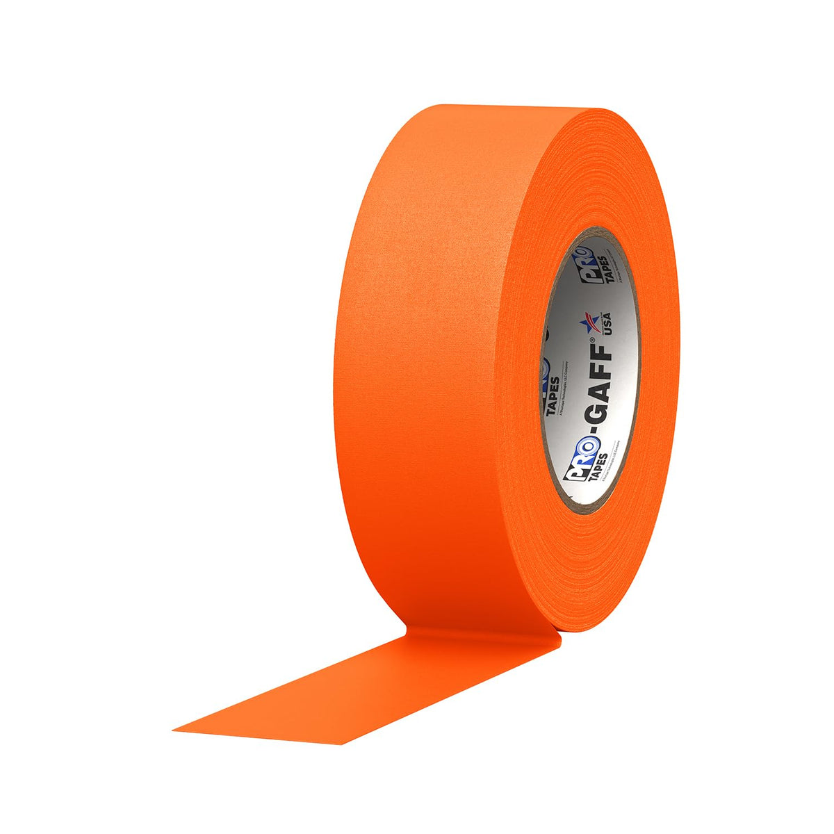 Pro Tapes Cinta Gaffer Mate con Adhesivo de Goma - 2" (Pack of 1) - Naranja fluorescente