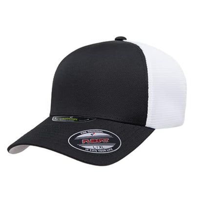 Flexfit Flexfit Melange Unipanel Trucker Cap Gorra de béisbol Unisex Adulto - G-XL - Negro - Blanco