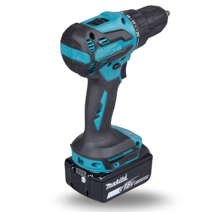 Makita - Rotomartillo atornillador Inalambrico 18V - Modelo DHP490WVE (Incluye 2 baterías, cargador y estuche rígido)