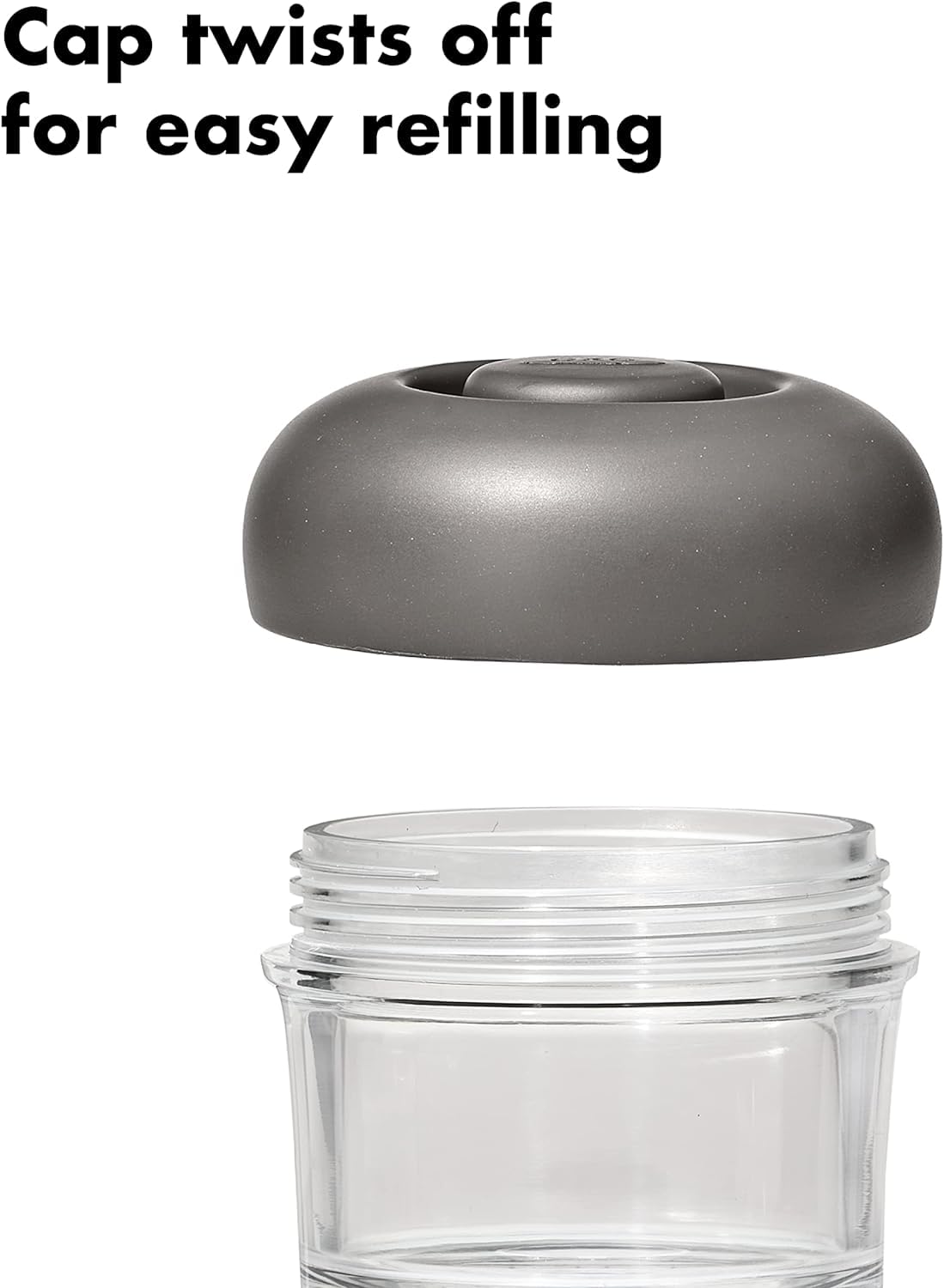 OXO - Cepillo para Polvo dispensador de jabón de Cocina para Exteriores con Estuche de Almacenamiento