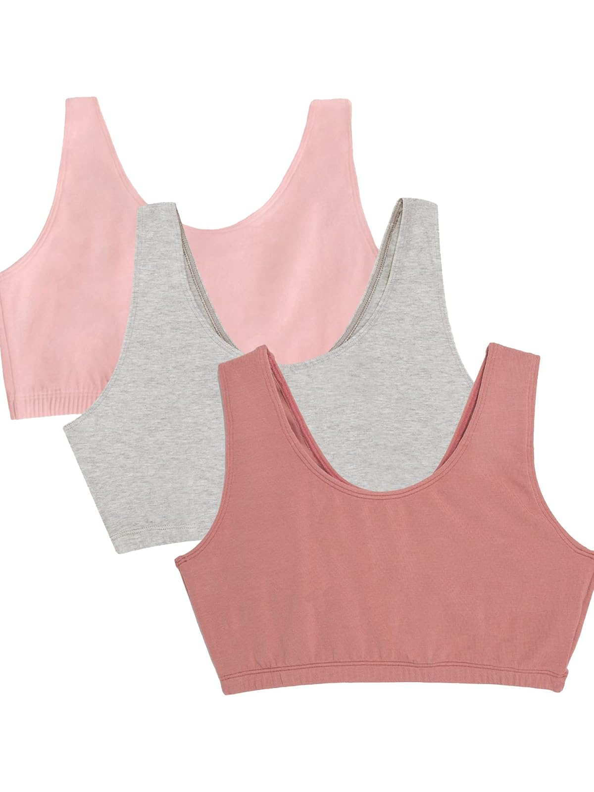 Fruit of the Loom Brasier Deportivo de Algodón para Mujer - Gris - 40